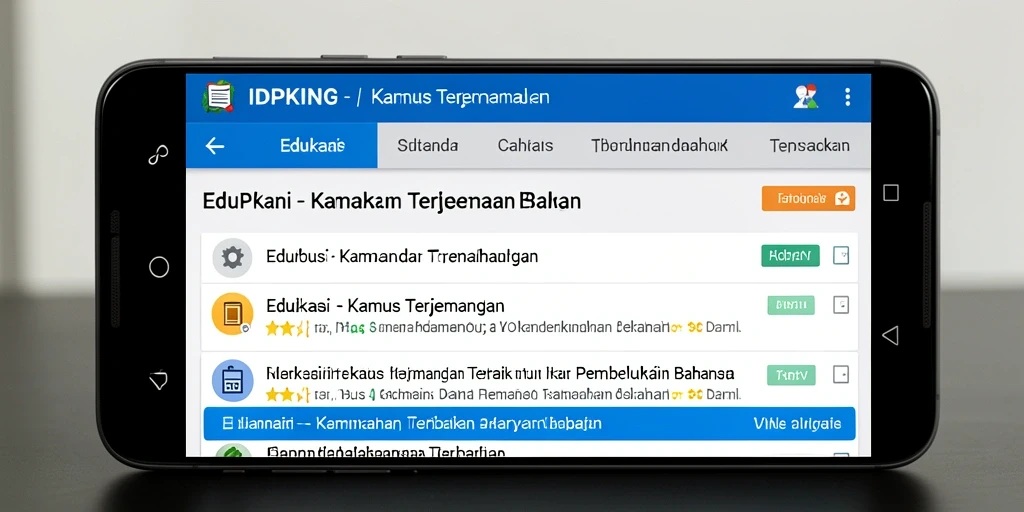 Tampilan antarmuka utama IDPKING dengan menu terjemahan yang mudah digunakan.