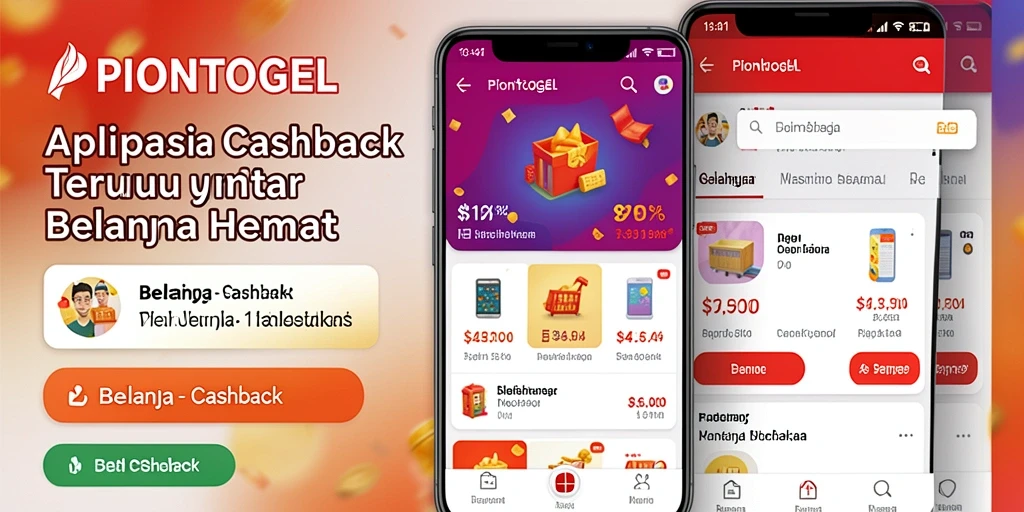 Antarmuka PIONTOGEL menampilkan opsi Cashback yang jelas dan mudah dipahami.