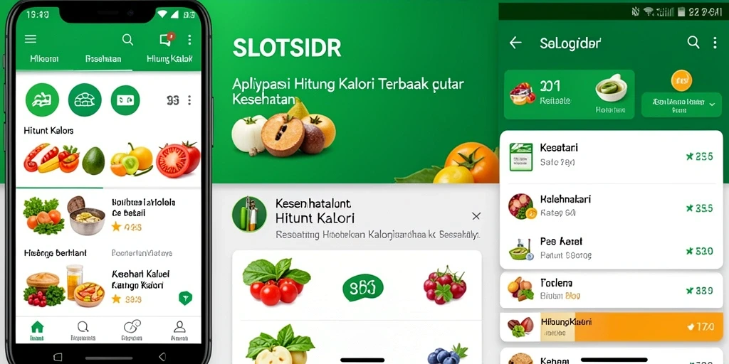Antarmuka SLOTSIDR yang sederhana dan mudah digunakan untuk menghitung kalori.